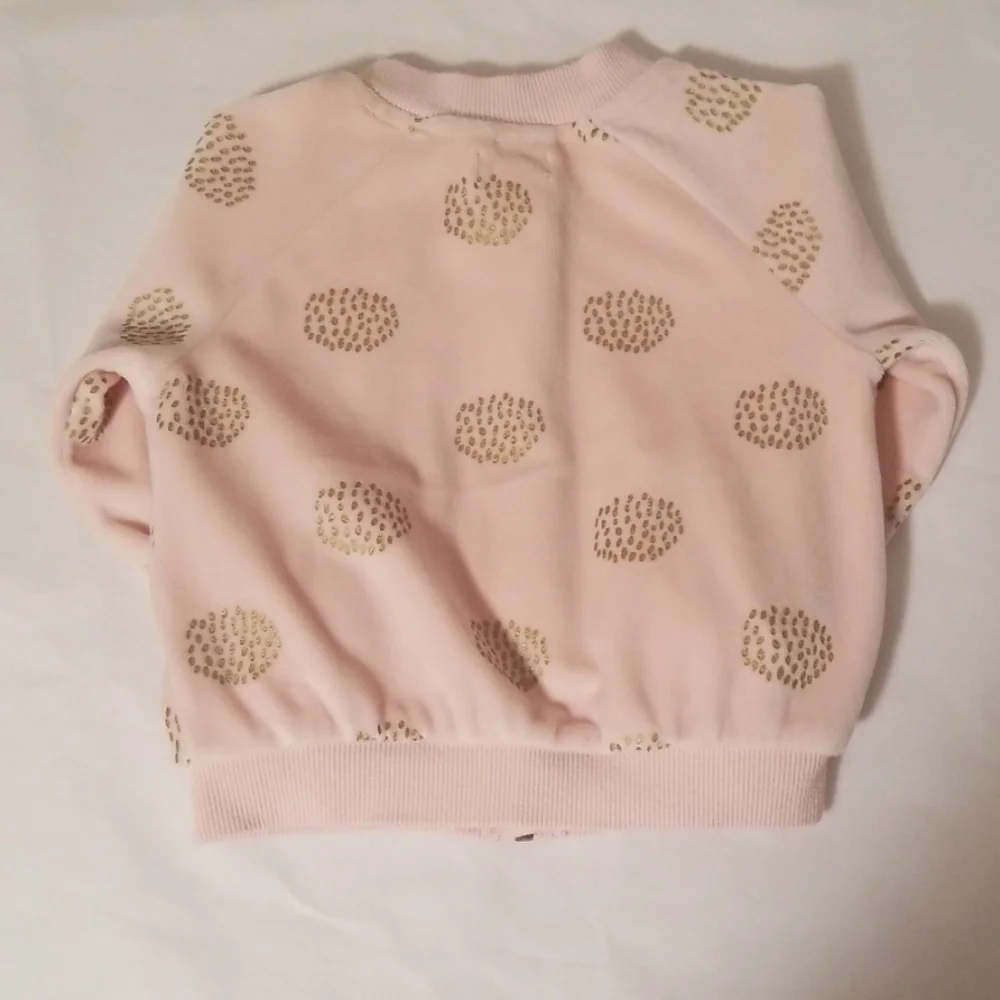 Gymboree Velour Bomber jacket size 12-18 months